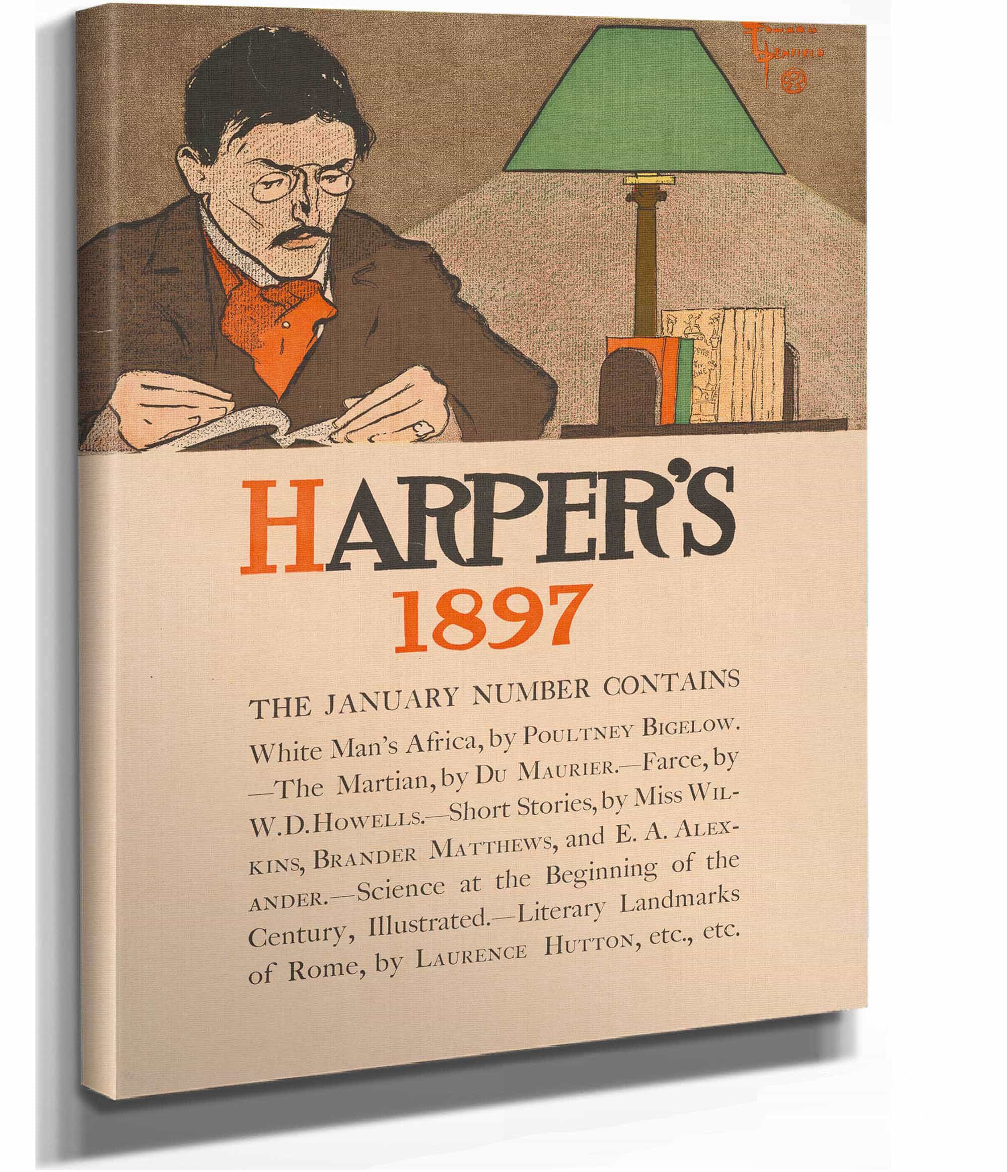 Harpers  January Number Contains by Edward Penfield