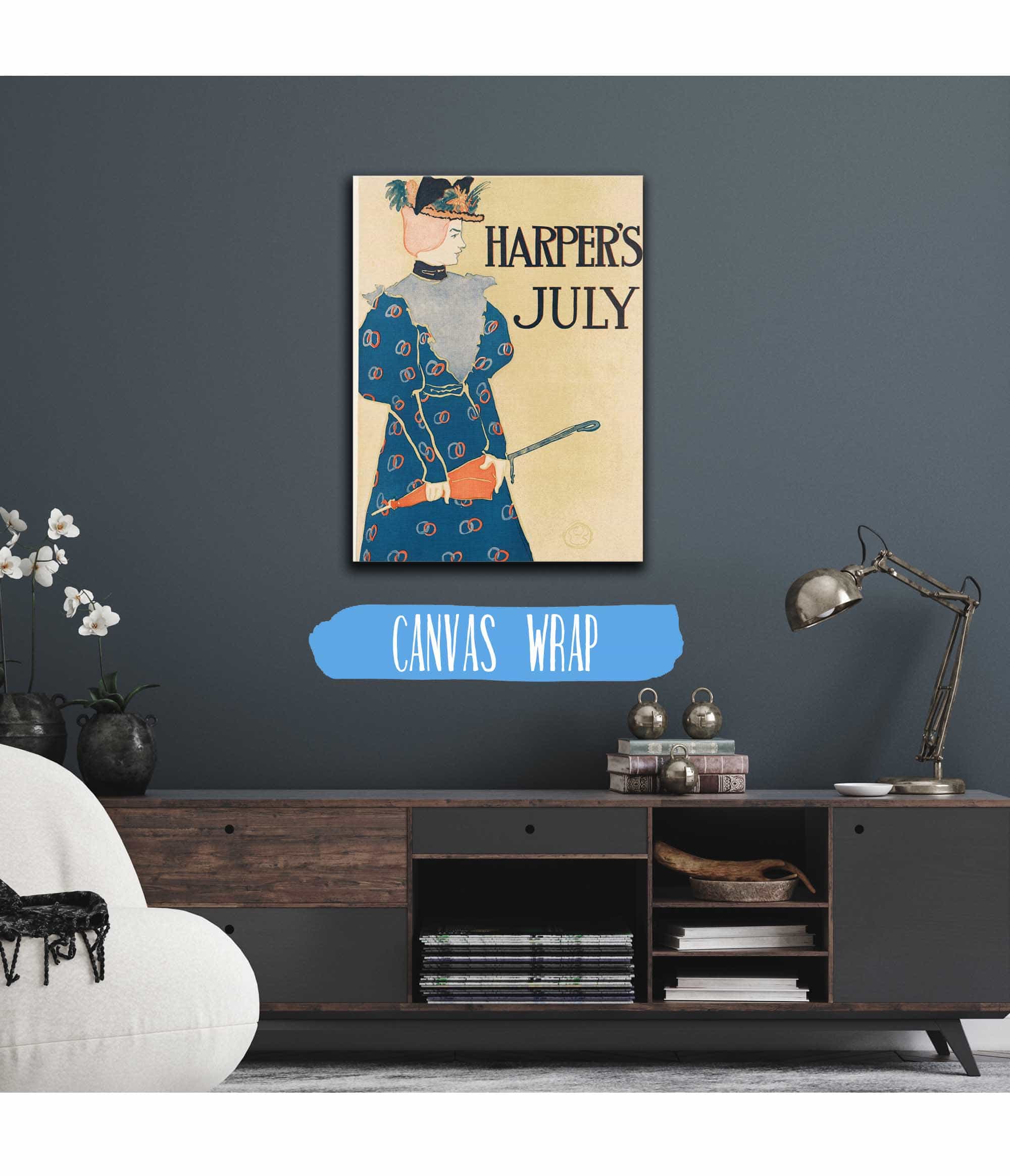 Harpers July  by Edward Penfield
