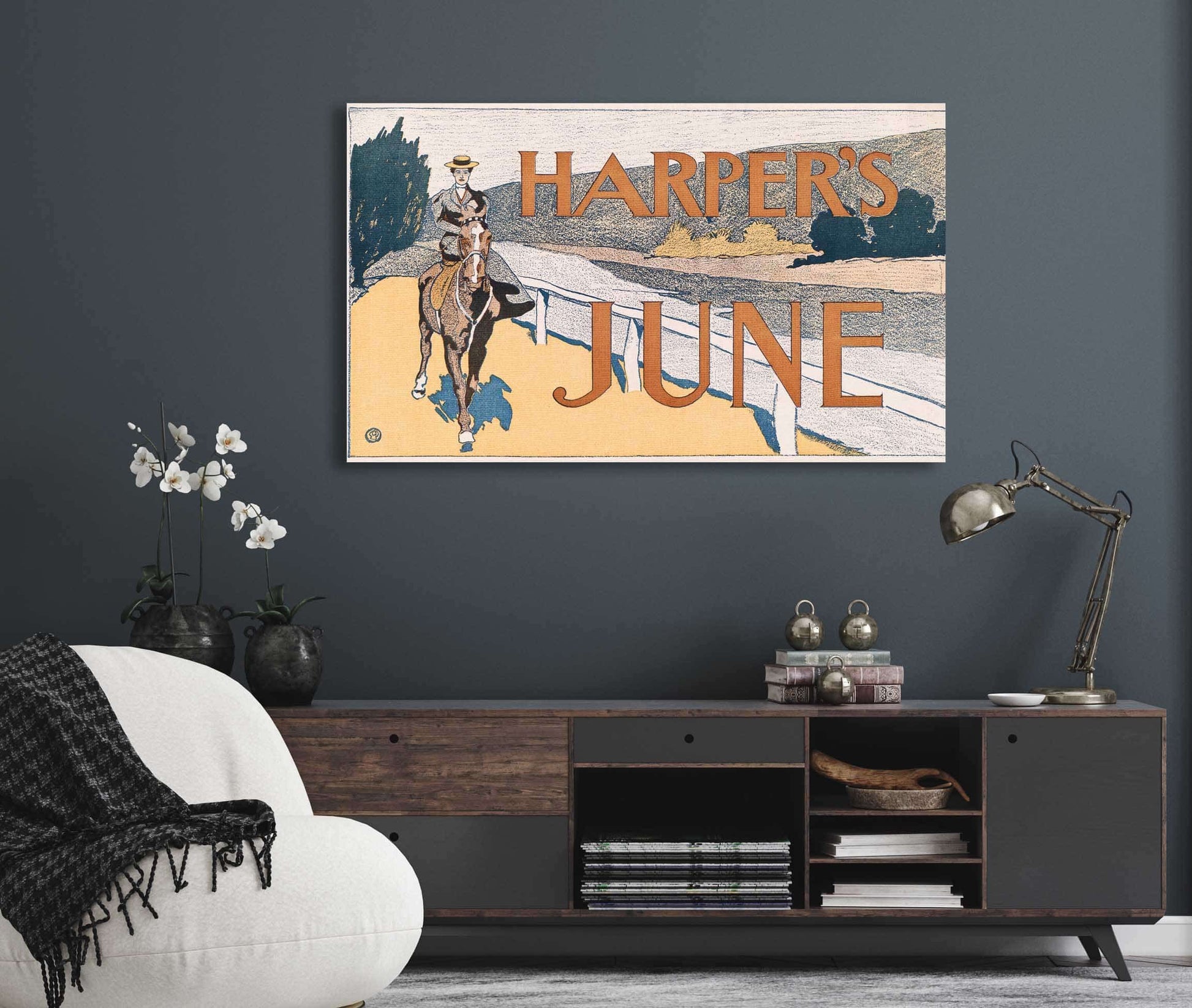 Harpers June  by Edward Penfield