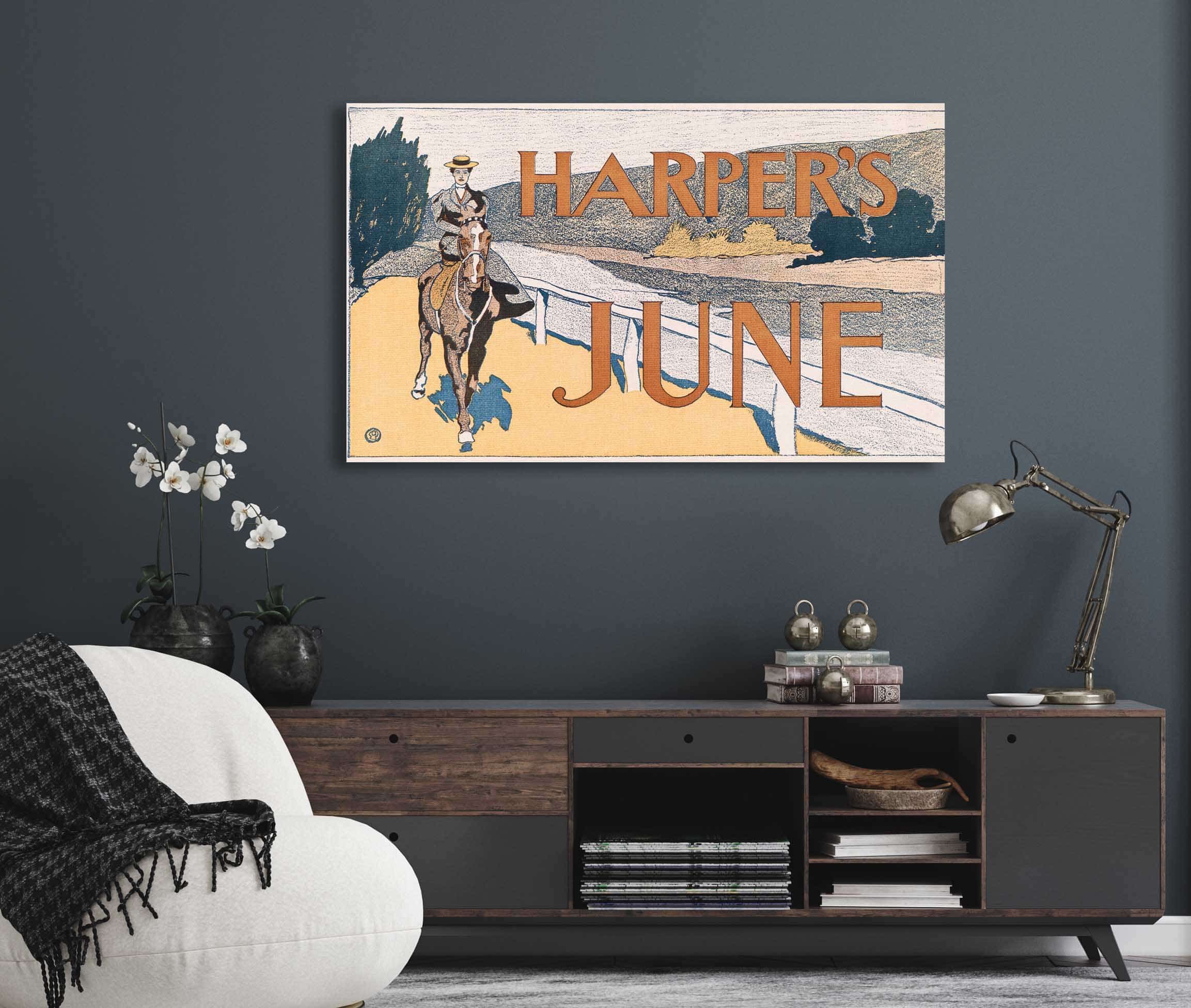 Harpers June  by Edward Penfield