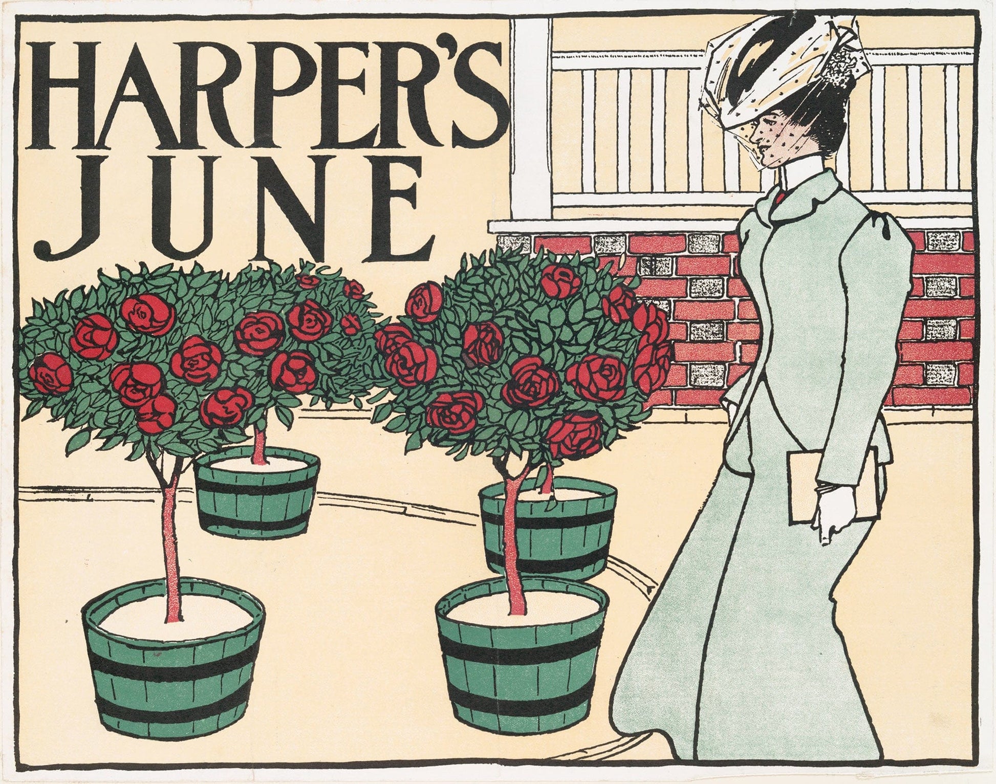 Harpers June  by Edward Penfield