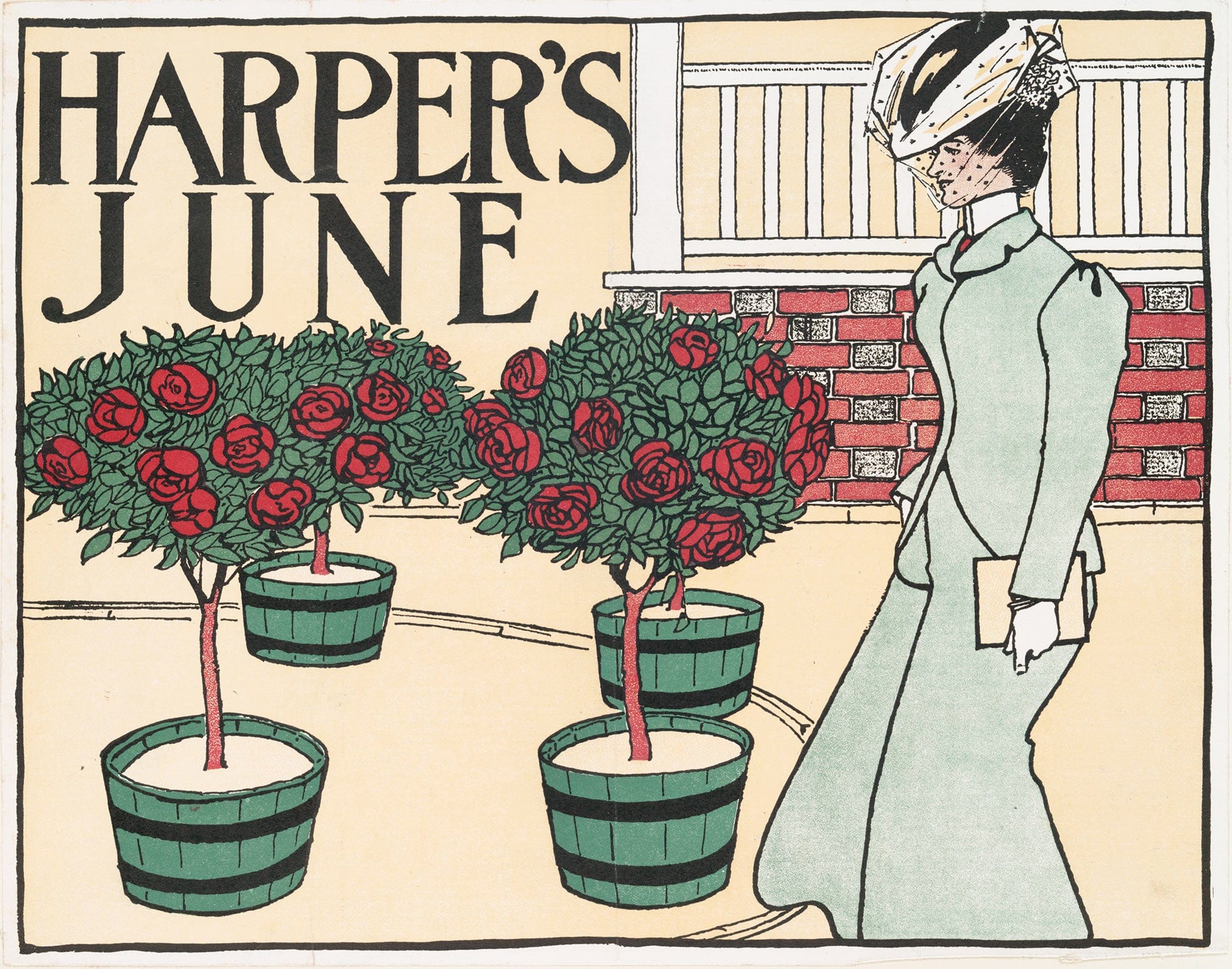 Harpers June  by Edward Penfield