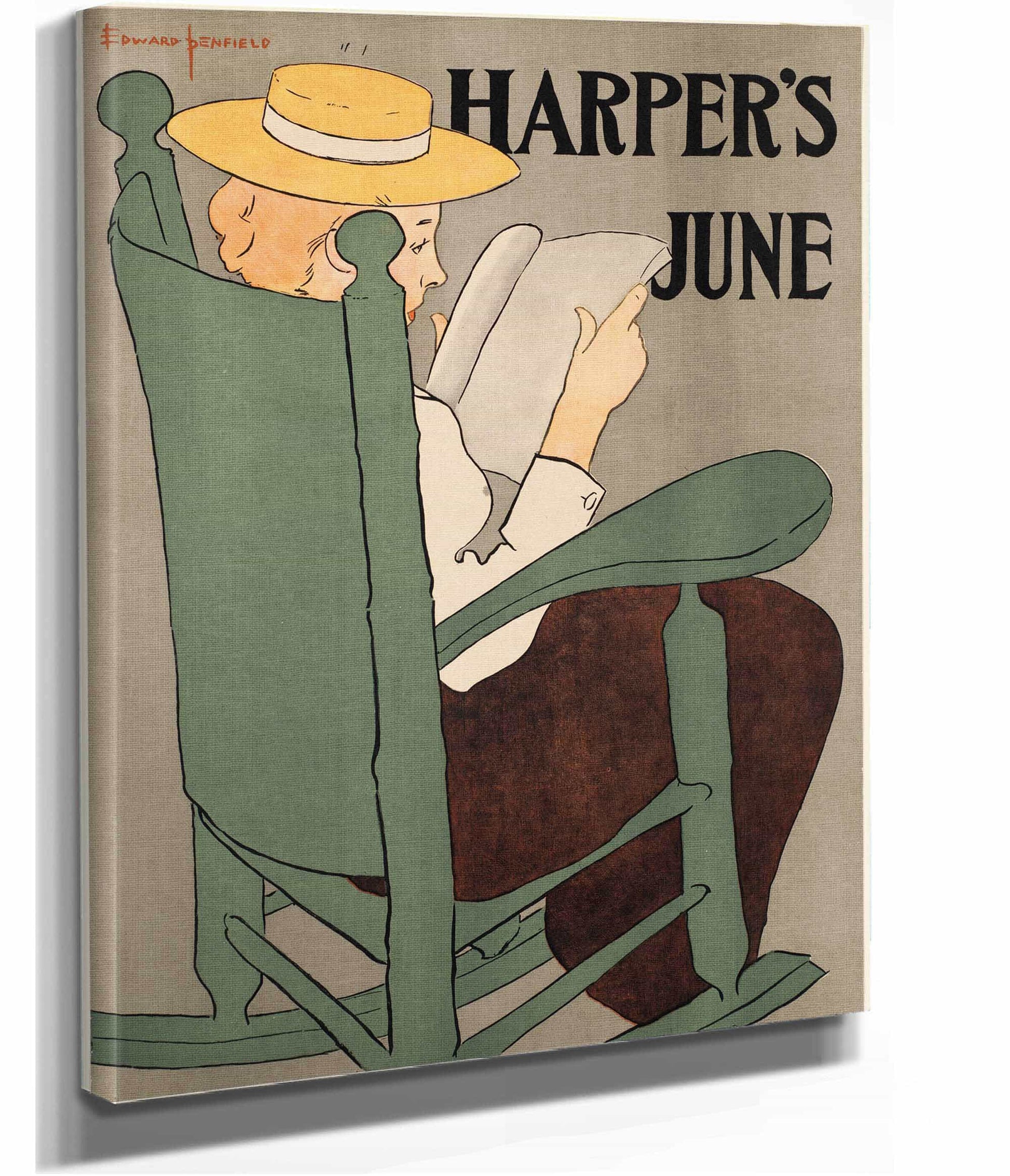 Harpers June  by Edward Penfield