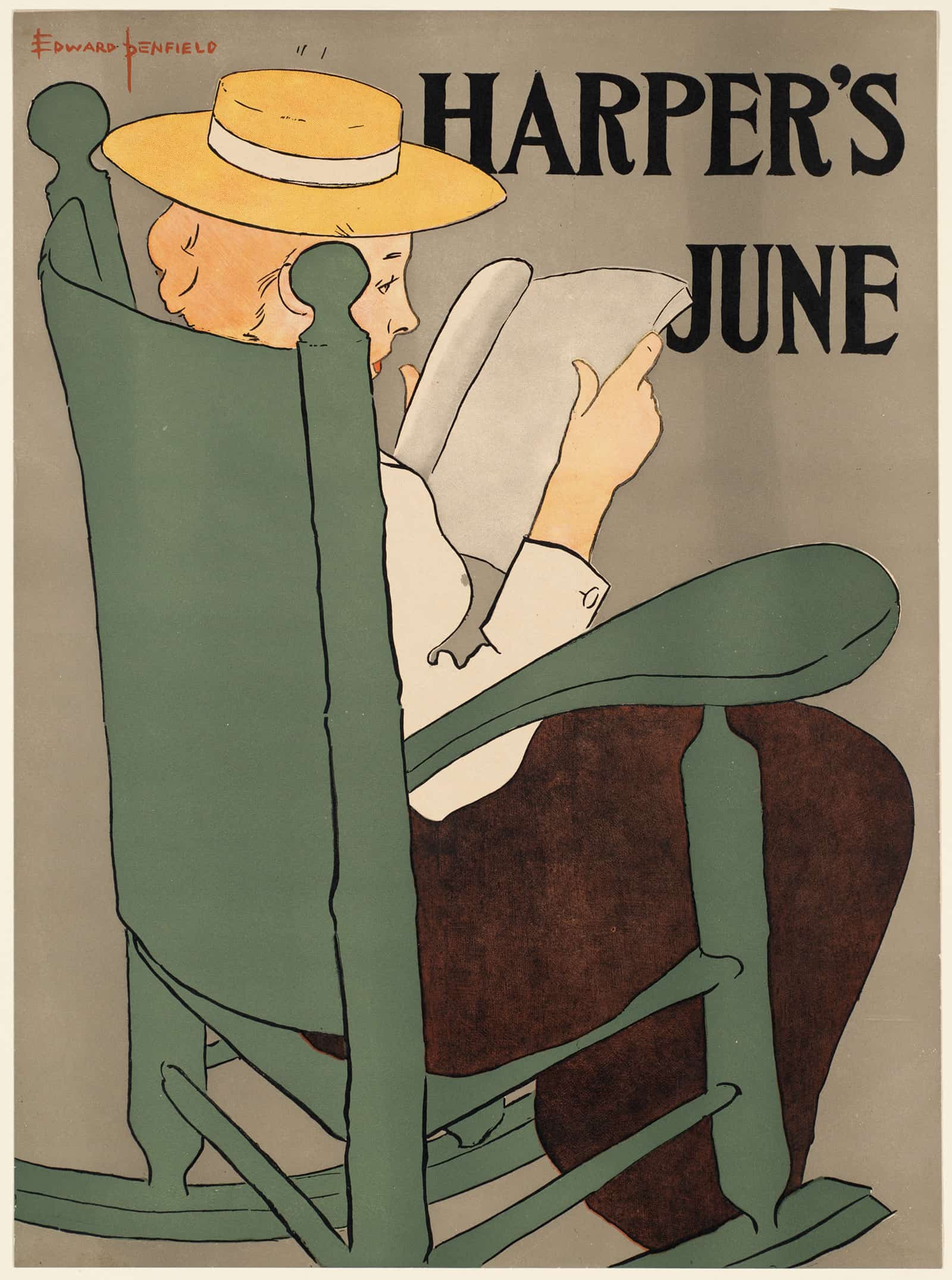 Harpers June  by Edward Penfield