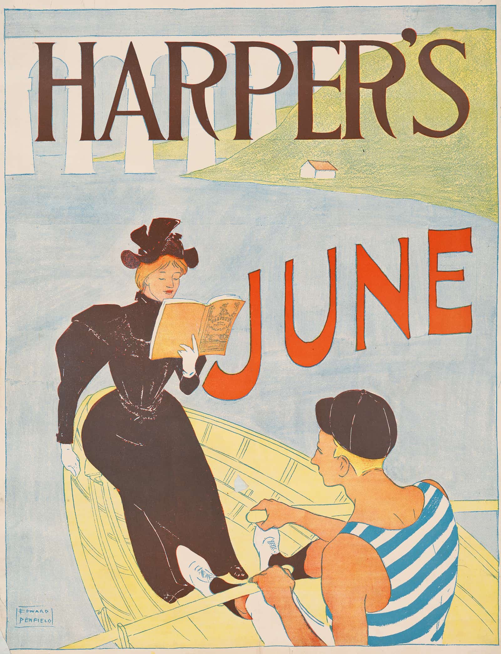 Harpers June  by Edward Penfield
