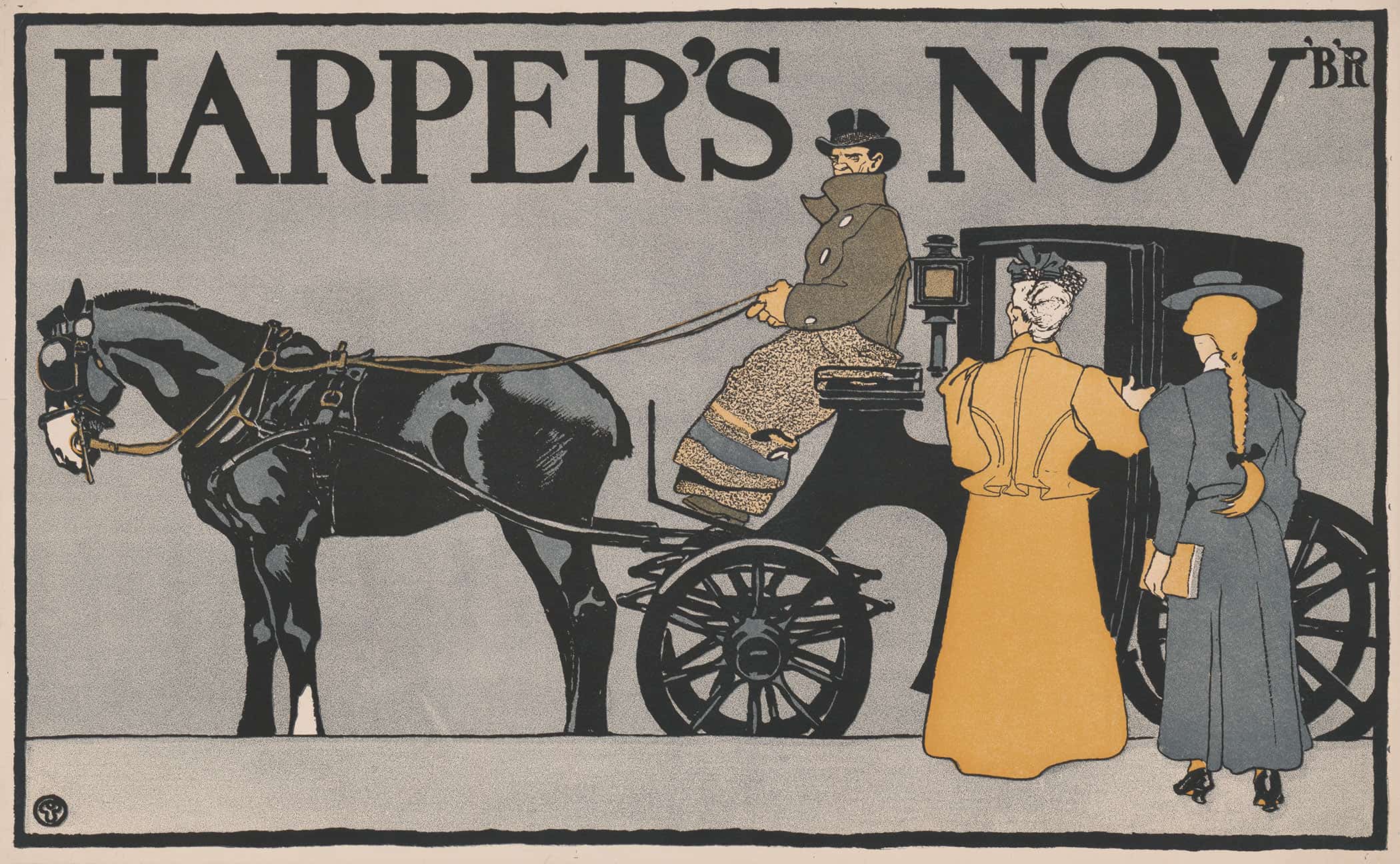 Harpers Novbr by Edward Penfield