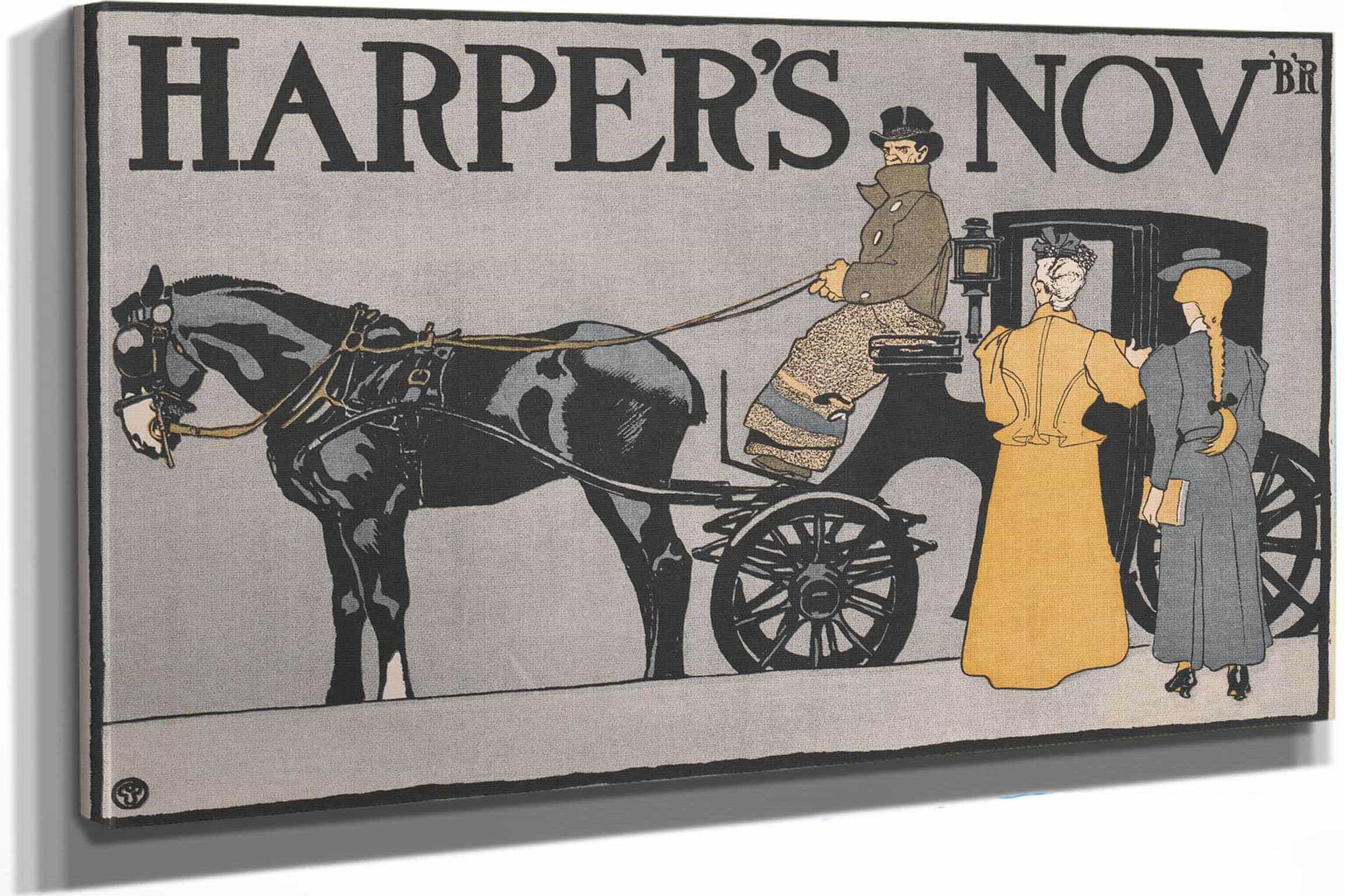 Harpers Novbr by Edward Penfield