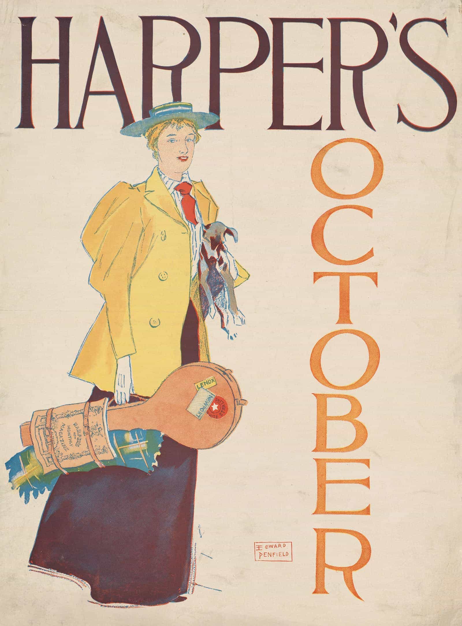 Harpers October by Edward Penfield
