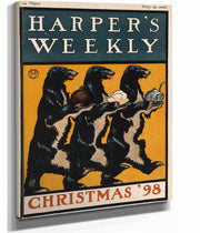 Harpers Weekly Christmas  by Edward Penfield