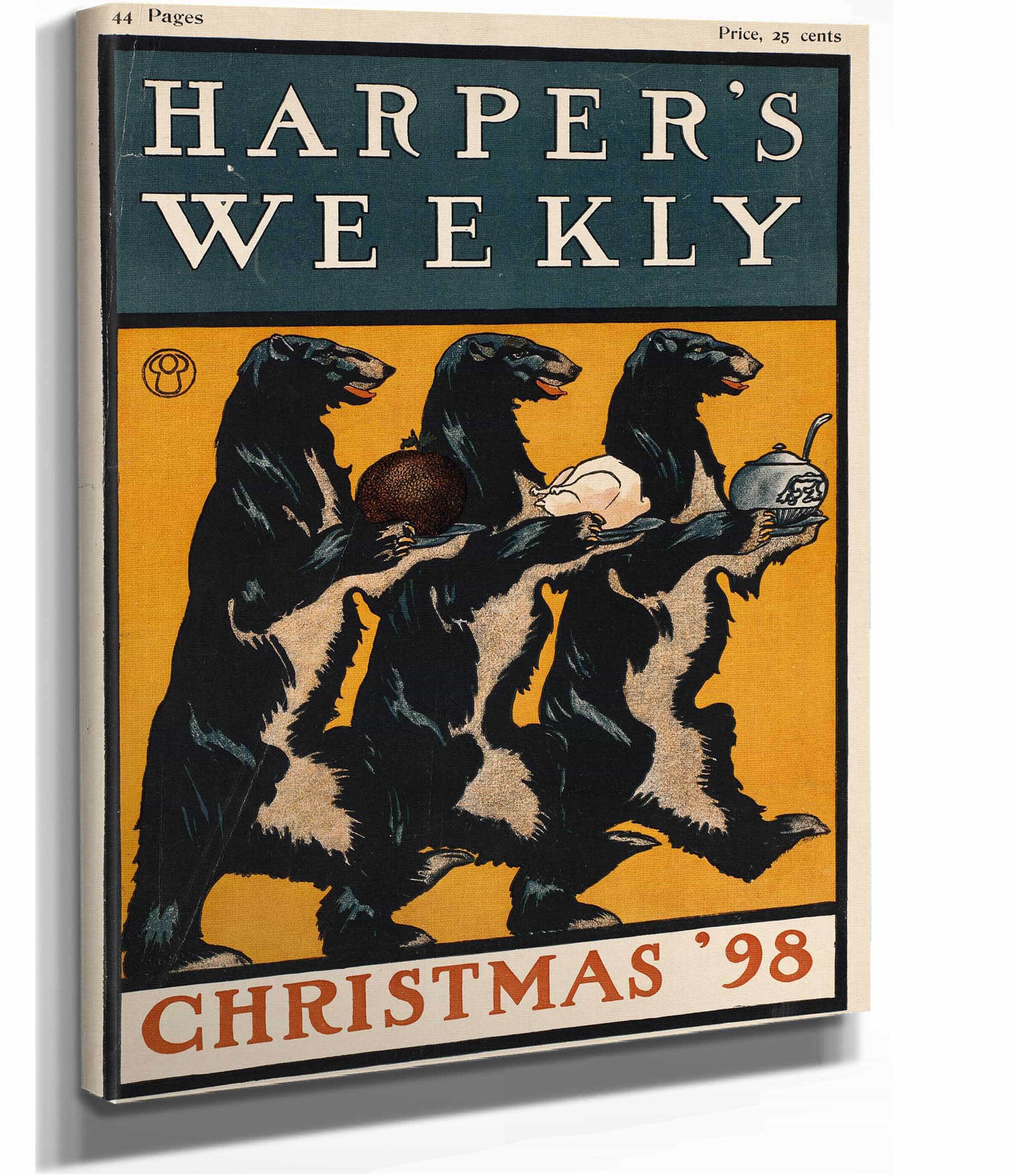 Harpers Weekly Christmas  by Edward Penfield