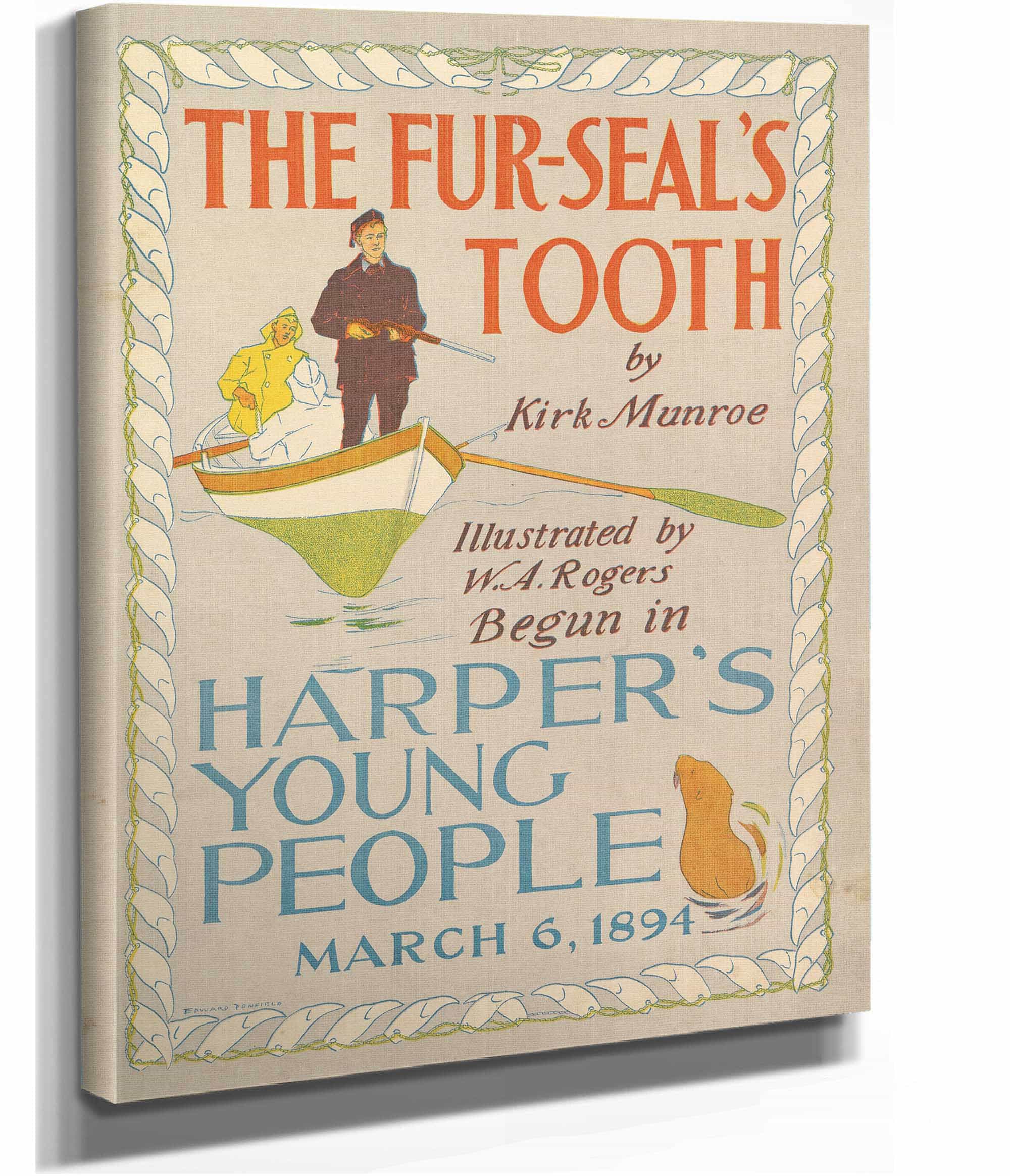 Harpers Young People The Fur Seals Tooth By Kirk Monroe by Edward Penfield