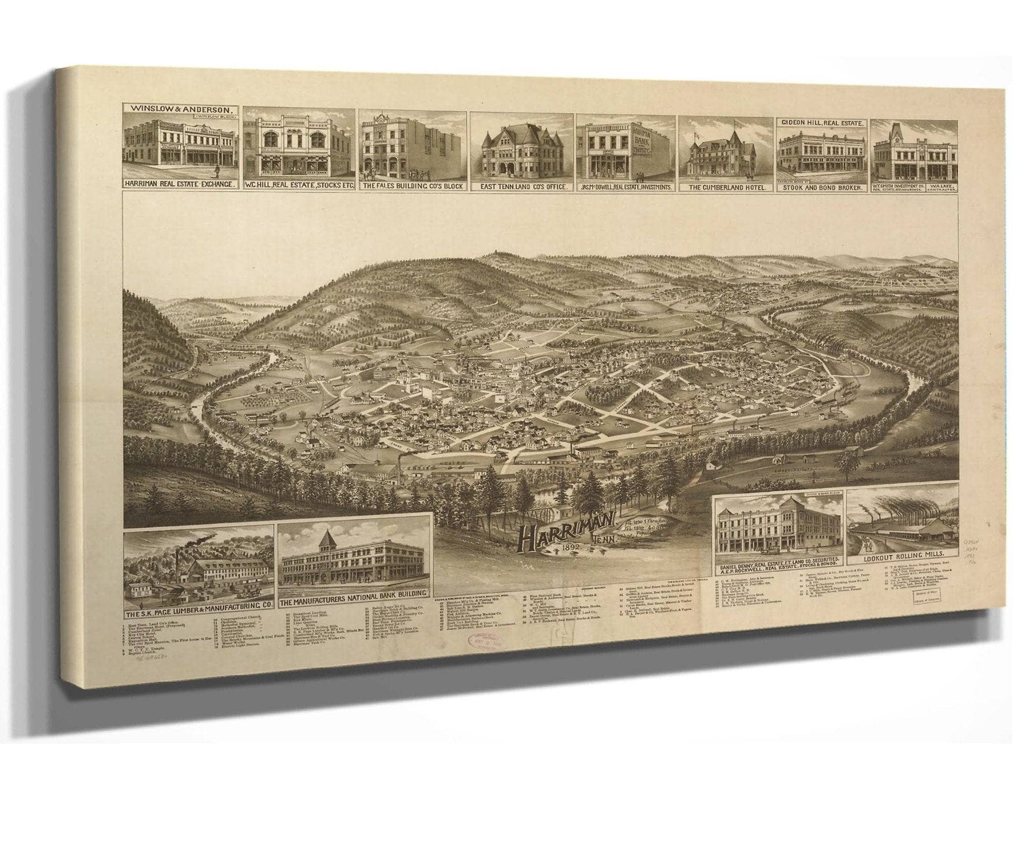 Harriman Tenn 1892  State Of Tennessee