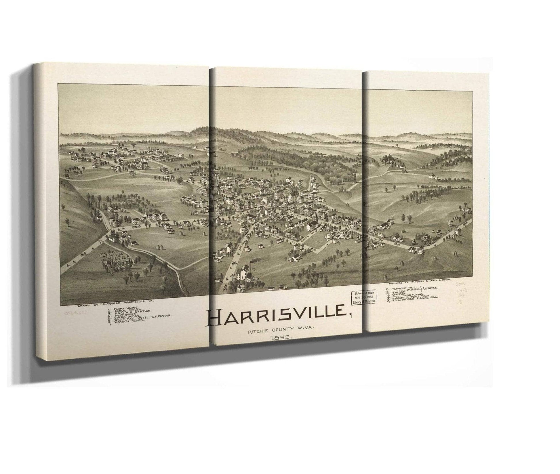 Harrisville Ritchie County Wva 1899  State Of West Virginia