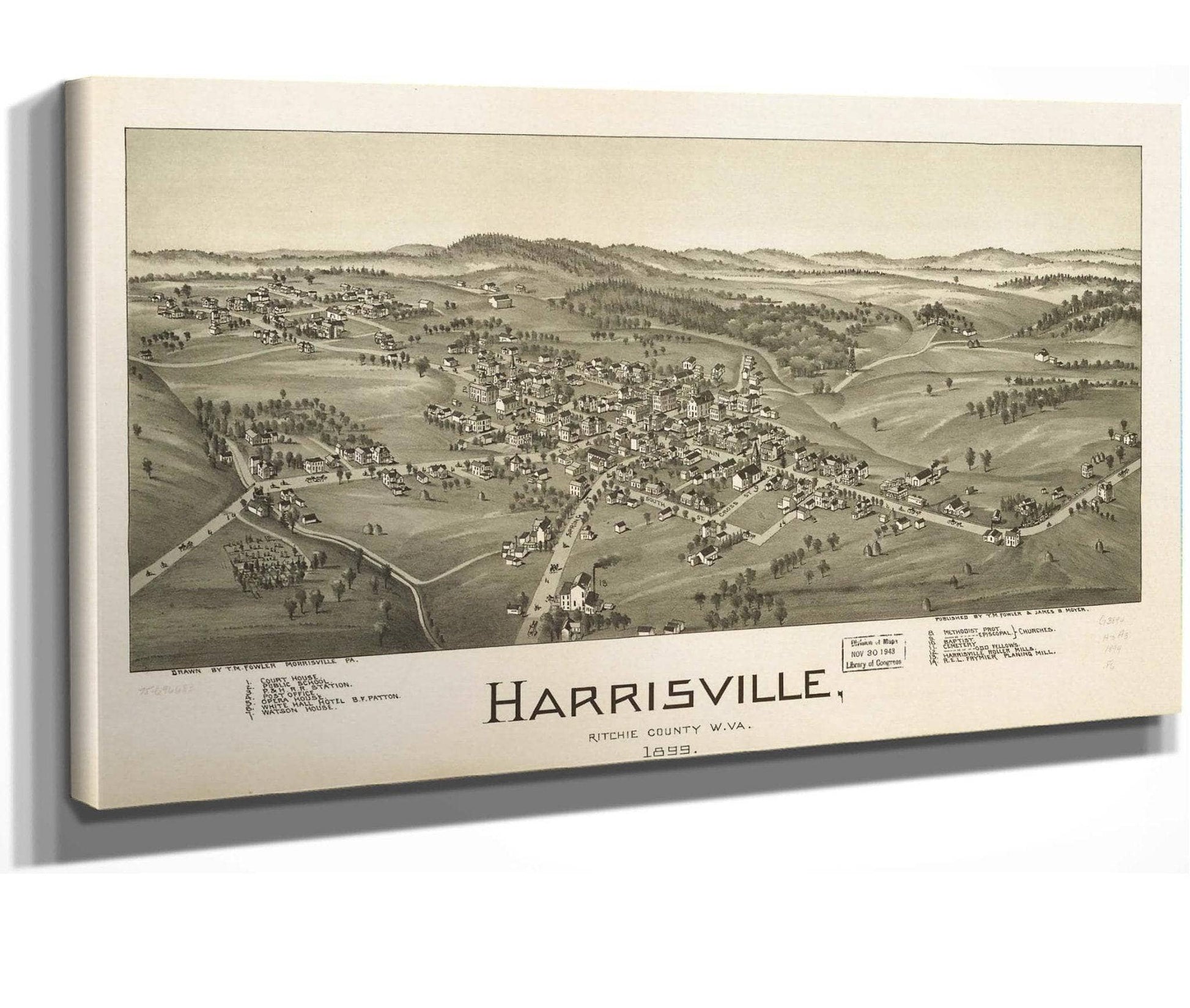 Harrisville Ritchie County Wva 1899  State Of West Virginia