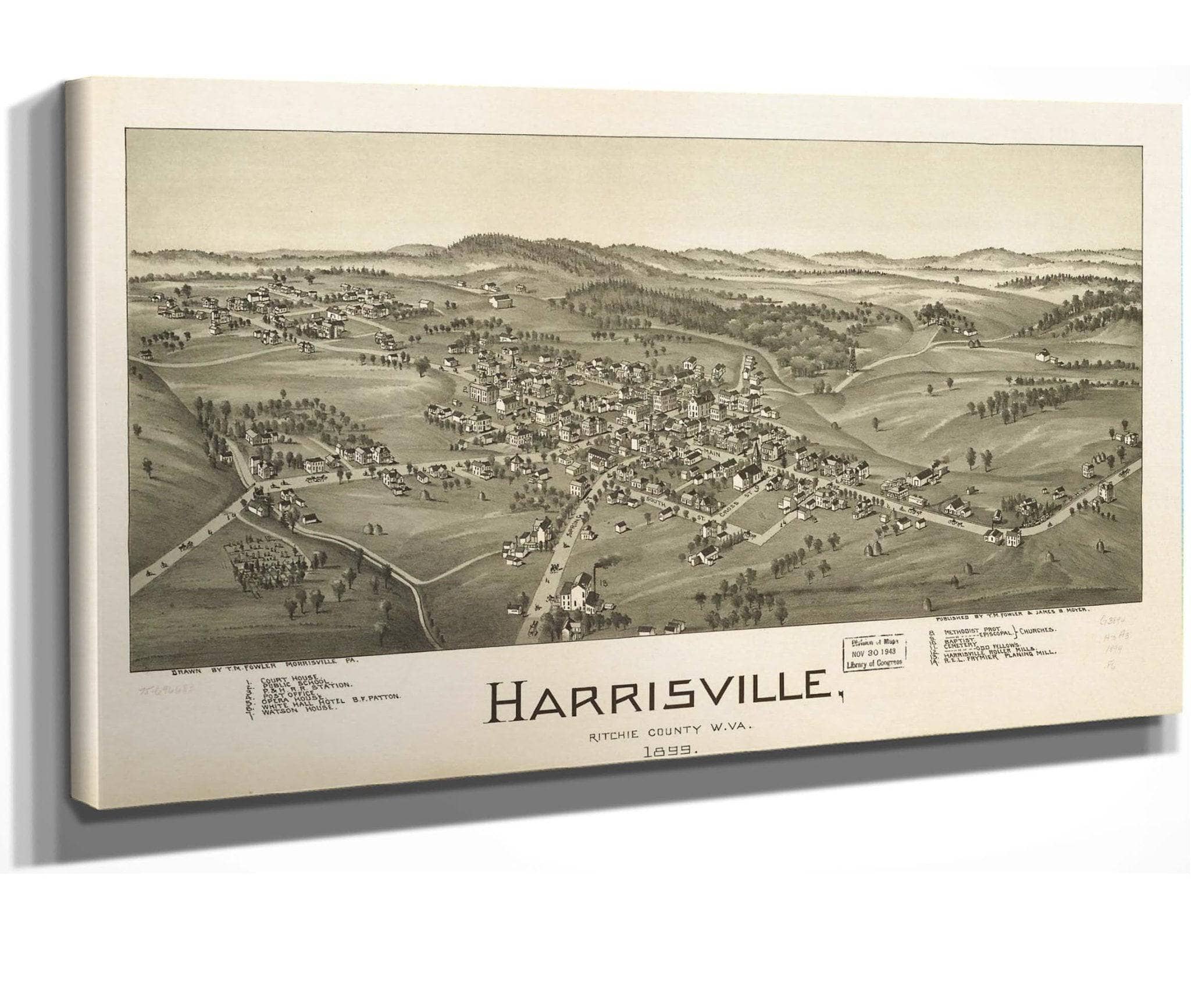 Harrisville Ritchie County Wva 1899  State Of West Virginia