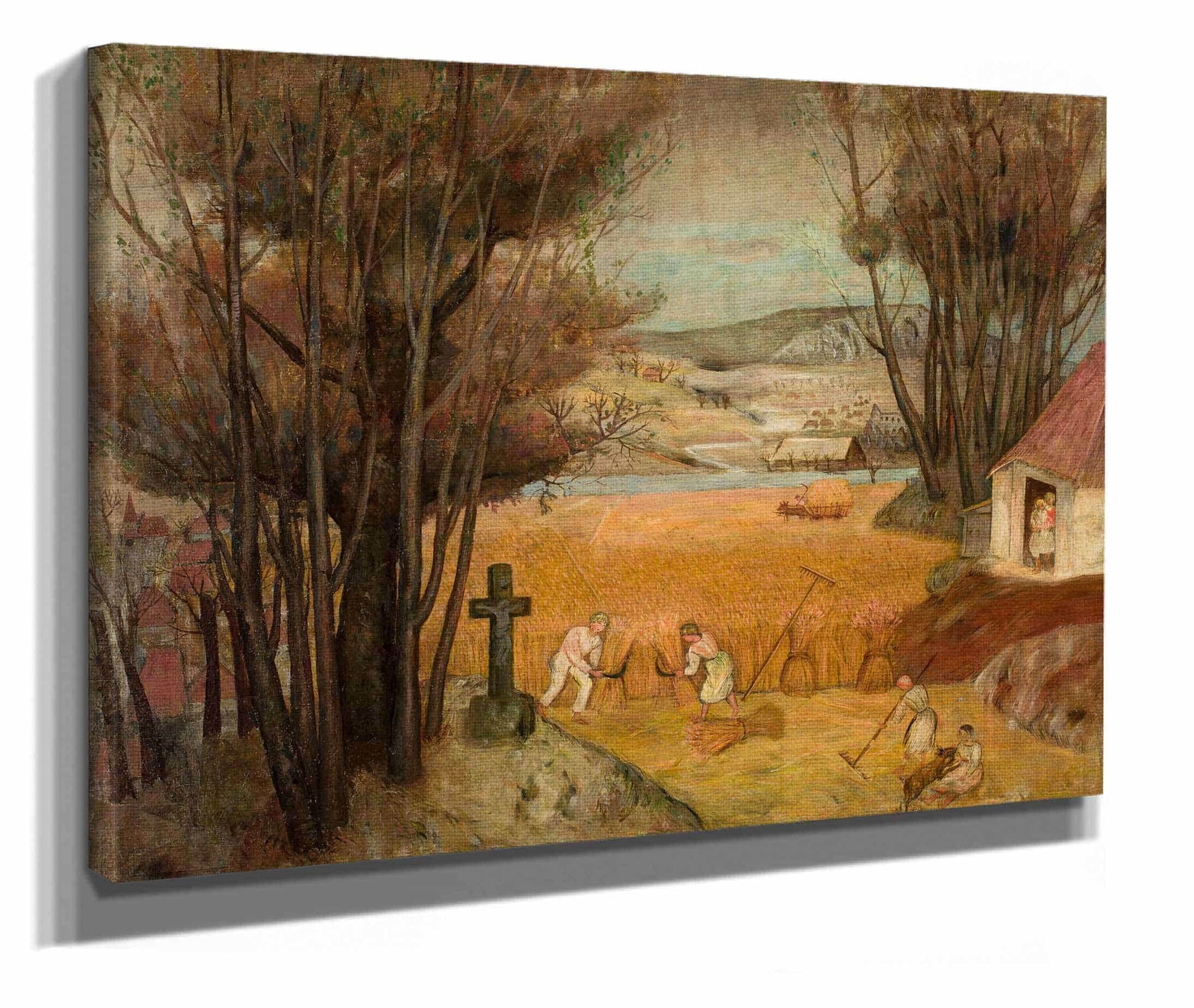 Harvest In A Field by Tadeusz Makowski