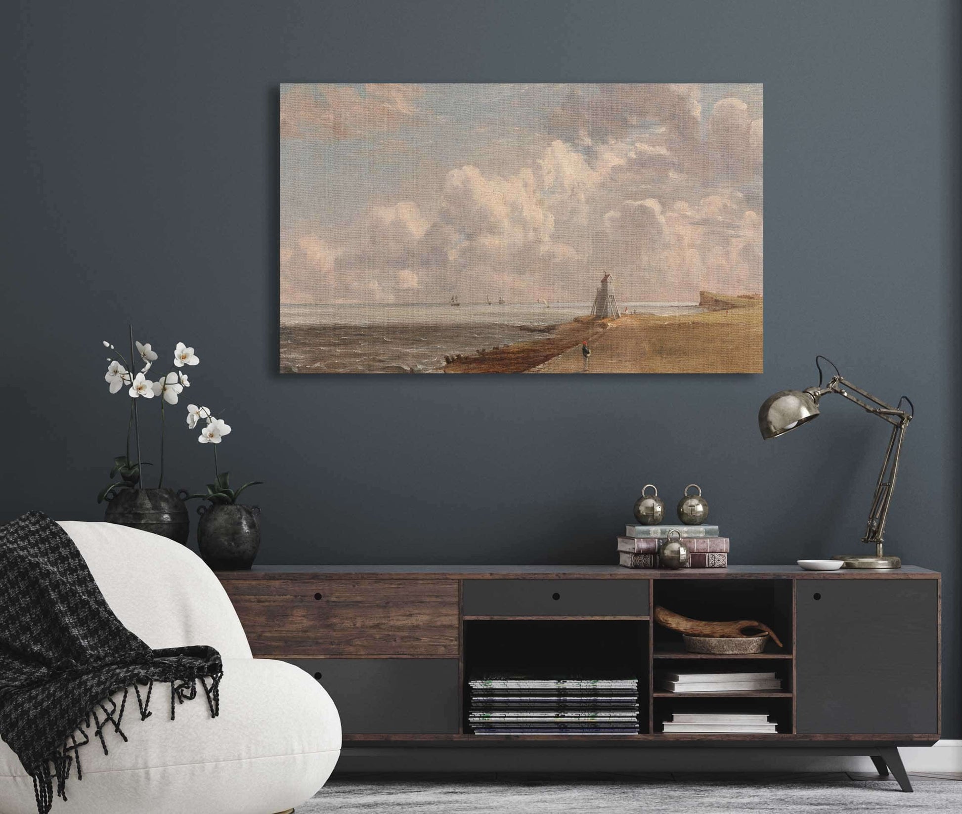 Harwich The Low Lighthouse And Beacon Hill by John Constable