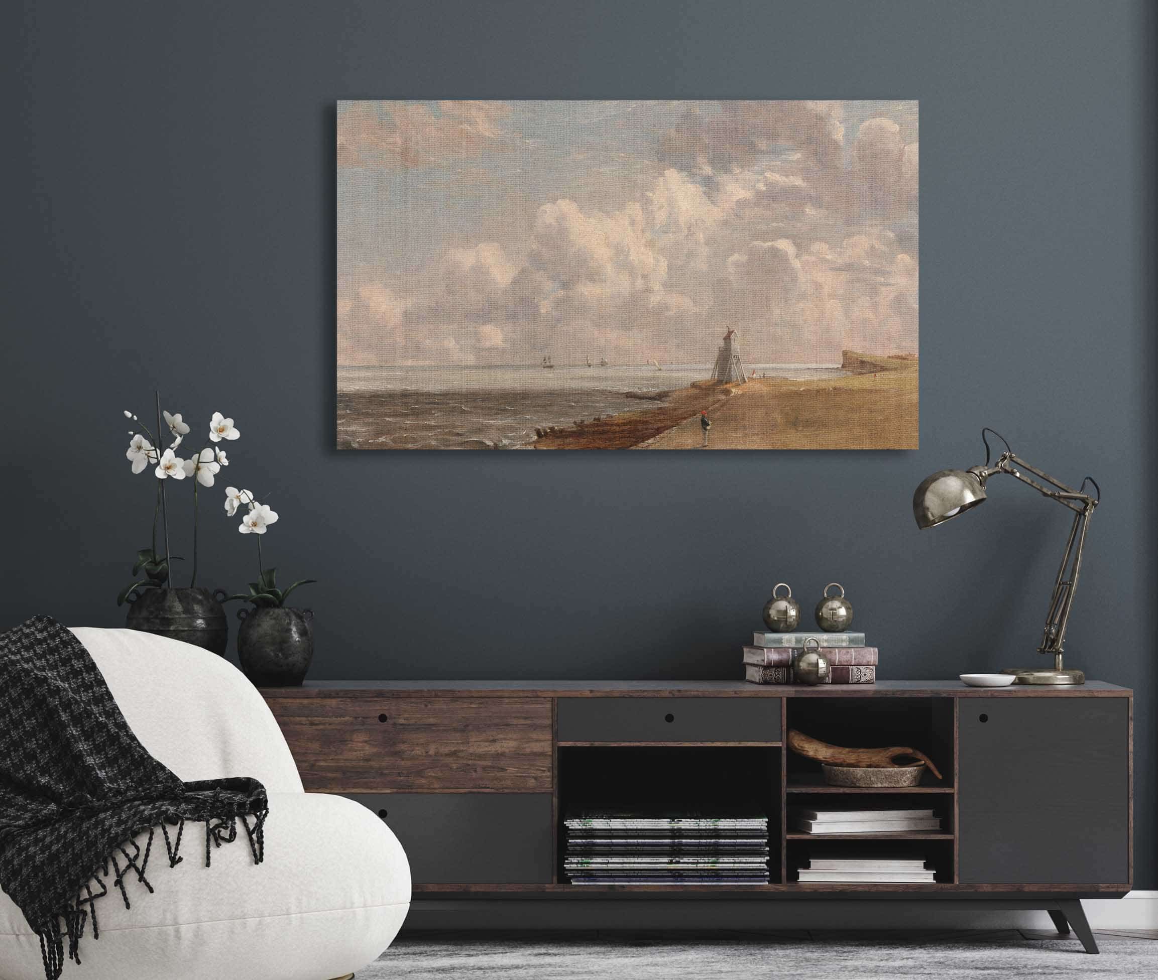 Harwich The Low Lighthouse And Beacon Hill by John Constable