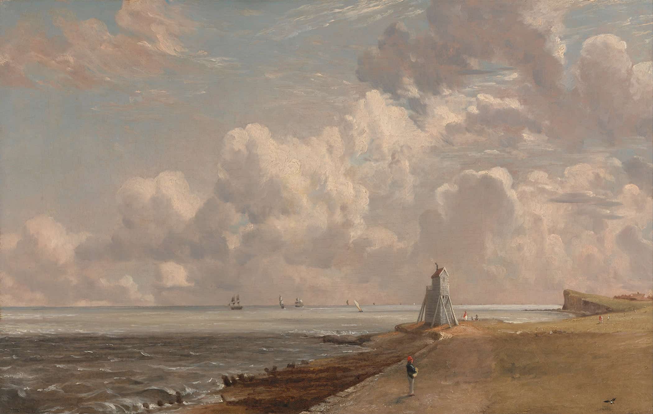 Harwich The Low Lighthouse And Beacon Hill by John Constable