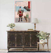 Hashiba Chikuzen No Kami Hideyoshi Cutting A Melon by Tsukioka Yoshitoshi