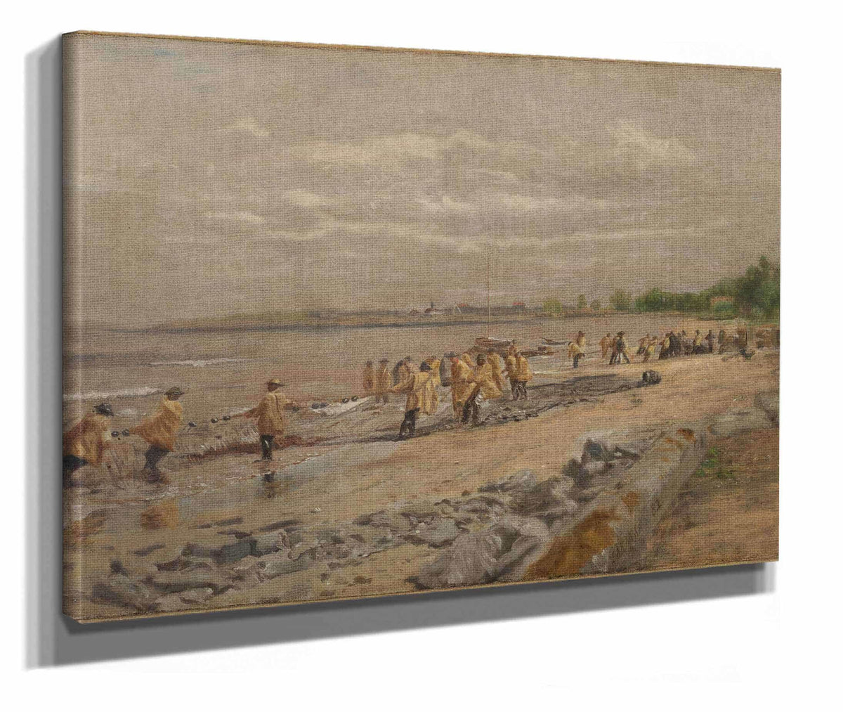 Hauling The Seine by Thomas Eakins