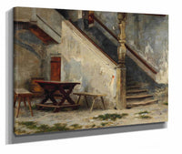 Hausgang Mit Treppenaufgang by Franz Von Defregger