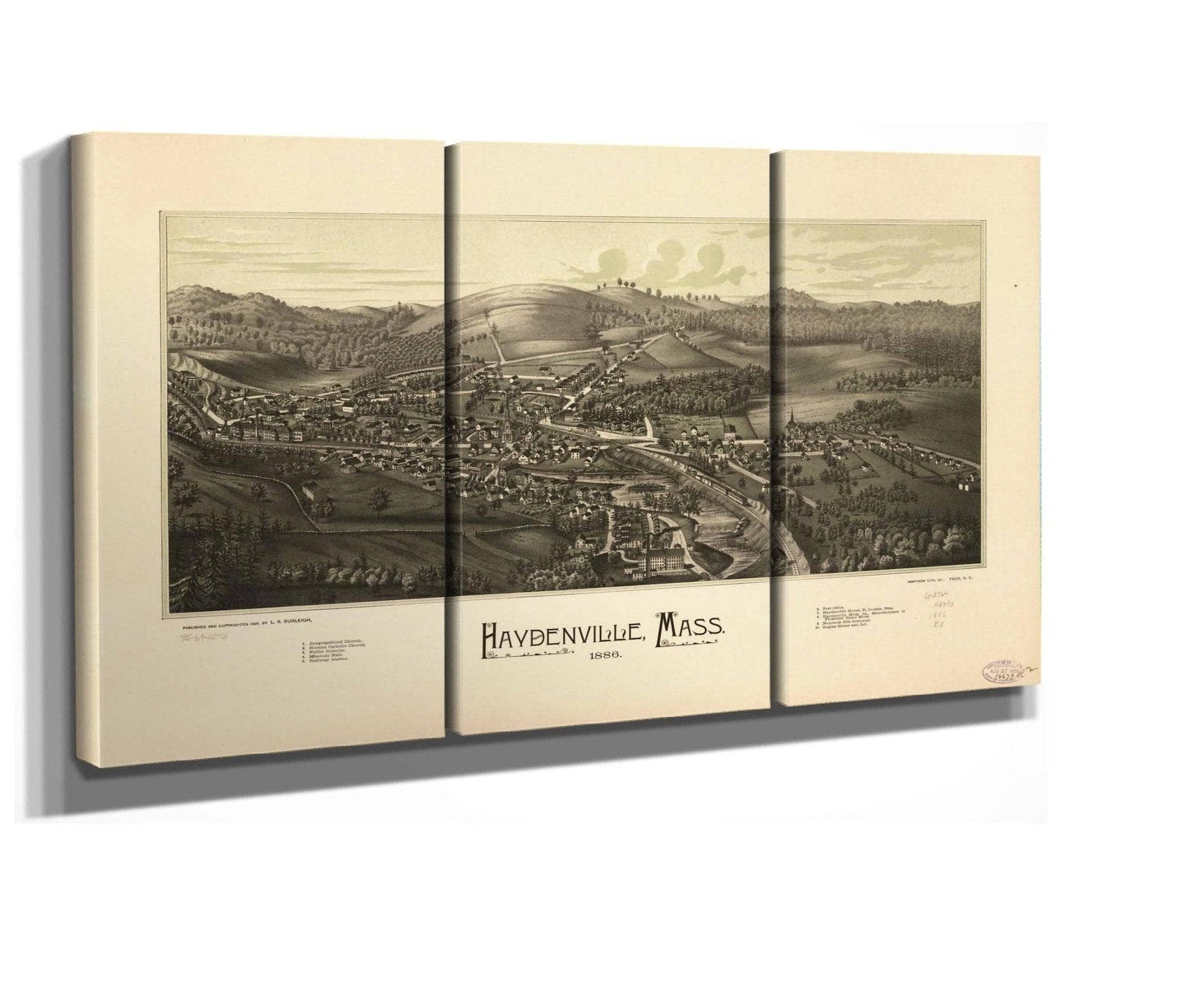 Haydenville Mass 1886  State Of Massachusetts