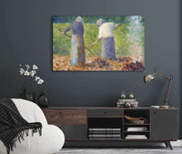 Haymakers At Montfermeil by Georges Seurat