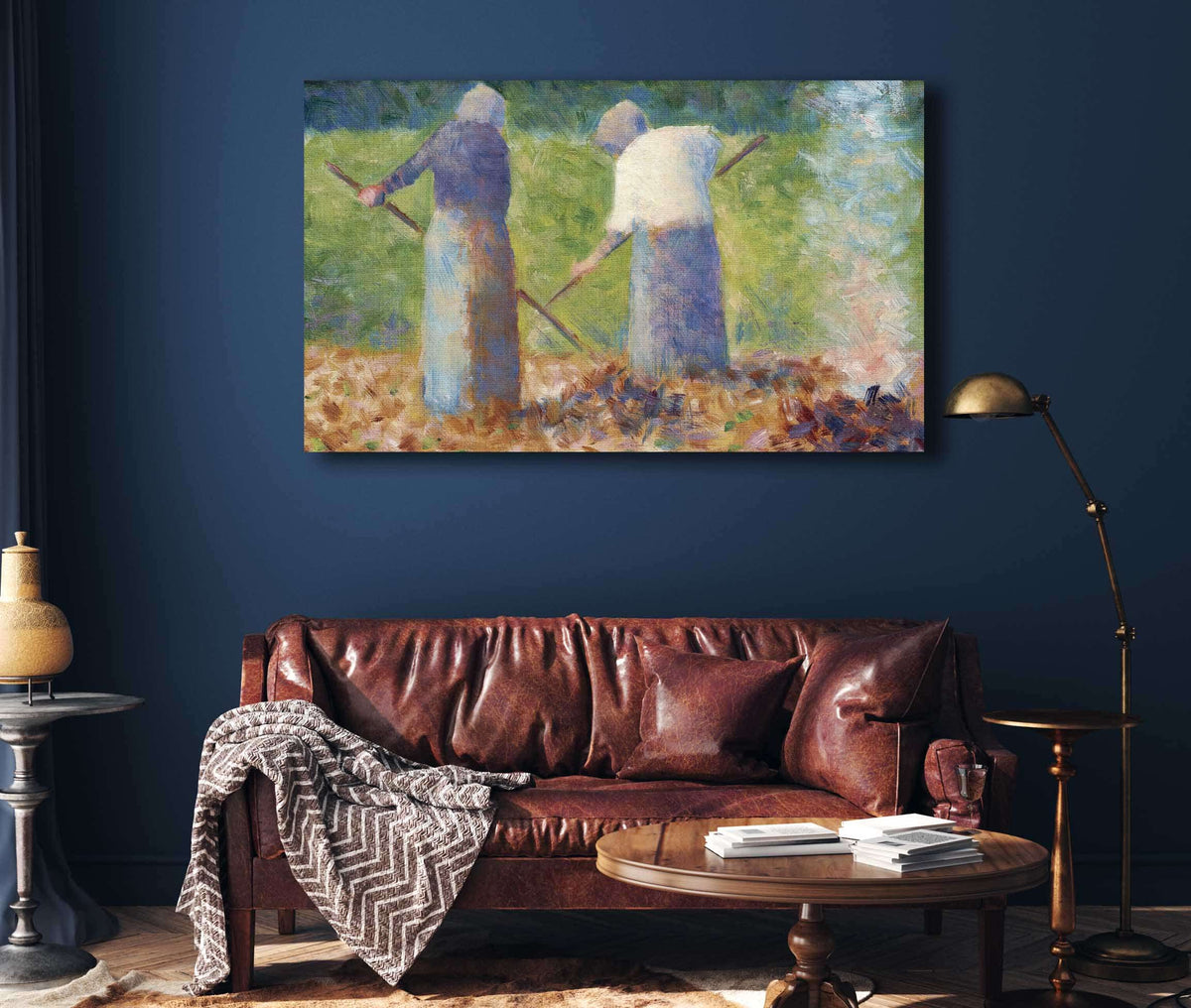 Haymakers At Montfermeil by Georges Seurat