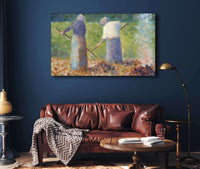 Haymakers At Montfermeil by Georges Seurat