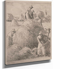 Haymakers Of Eragny by Camille Pissarro