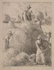 Haymakers Of Eragny by Camille Pissarro