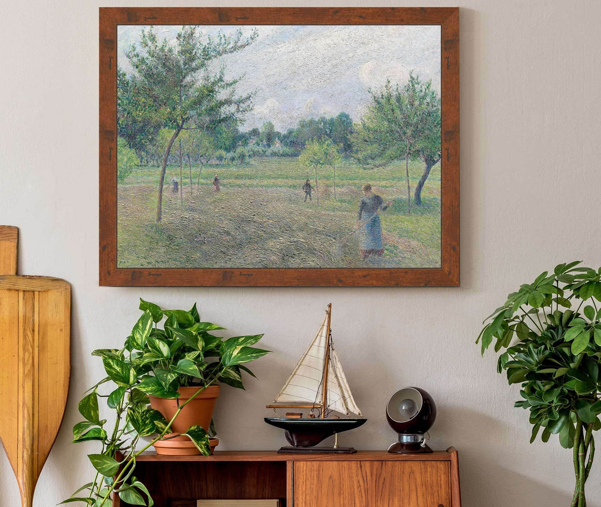 Haymaking At Eragny by Camille Pissarro