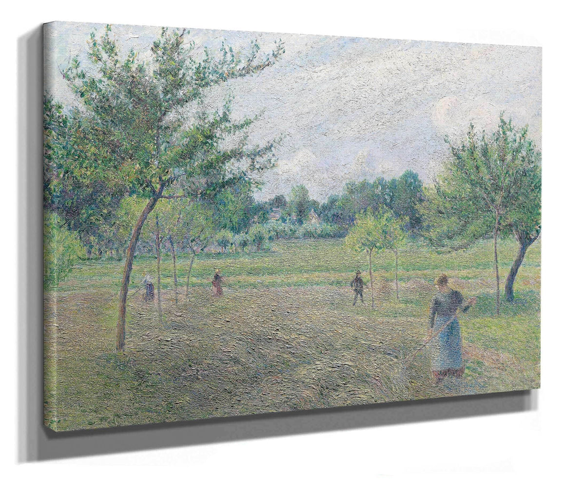 Haymaking At Eragny by Camille Pissarro