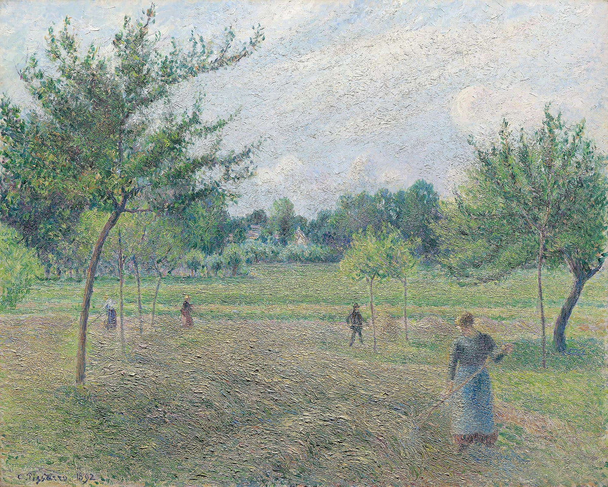 Haymaking At Eragny by Camille Pissarro