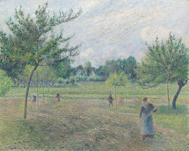 Haymaking At Eragny by Camille Pissarro