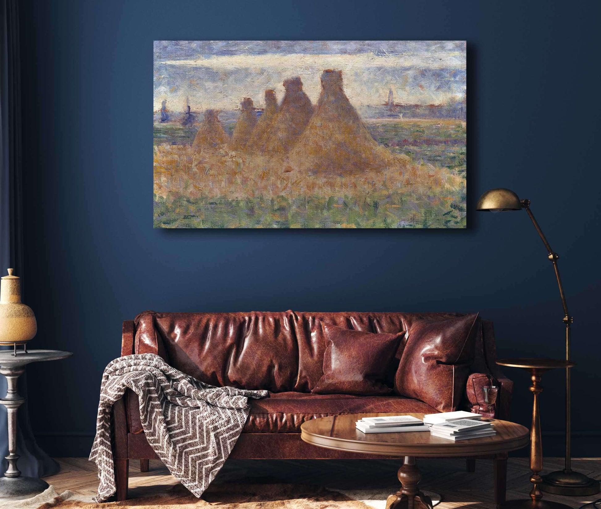 Haystacks by Georges Seurat