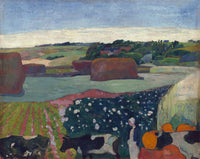 Haystacks In Brittany by Paul Gauguin