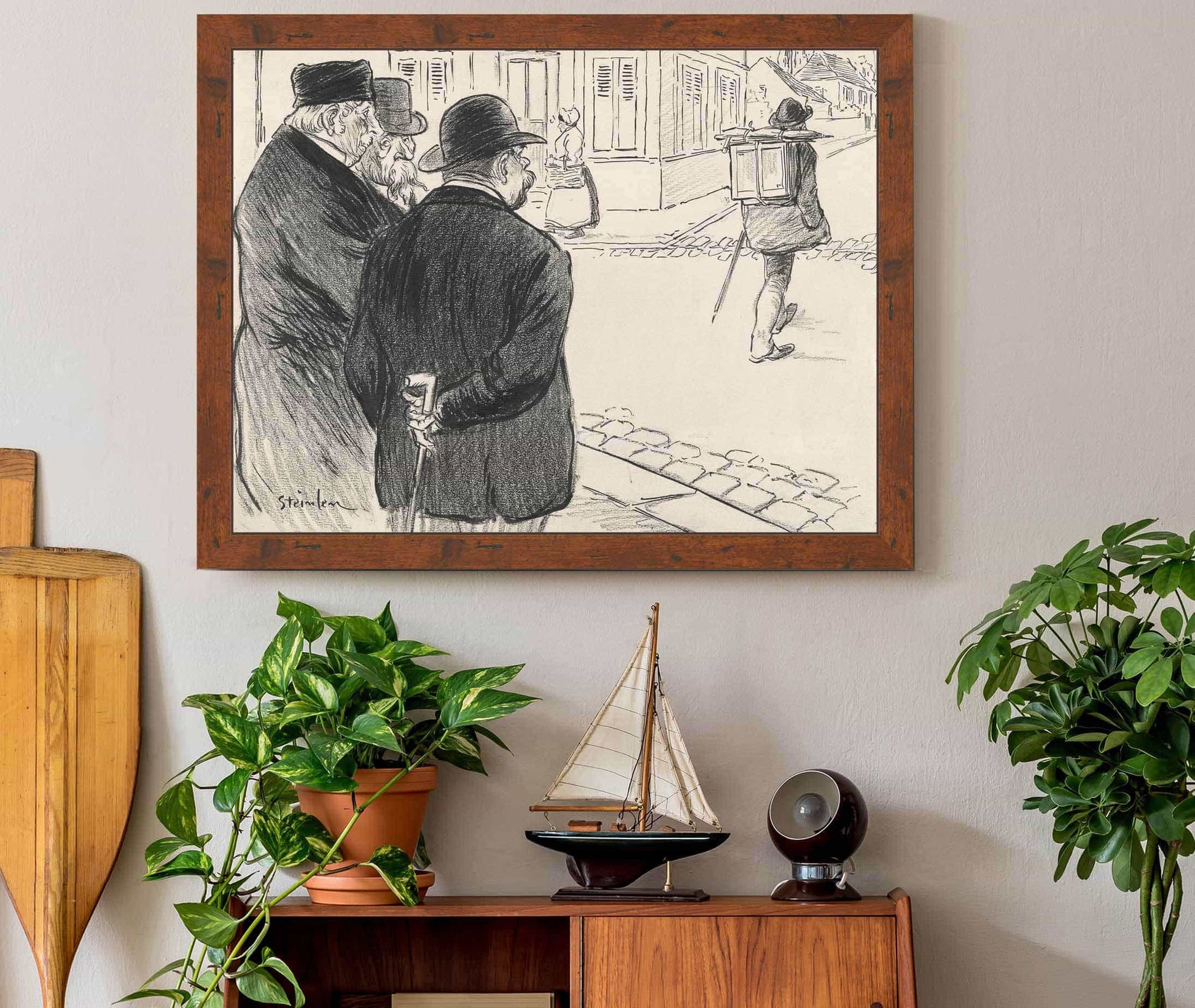 He Acts Like A Painter by Theophile Alexandre Steinlen