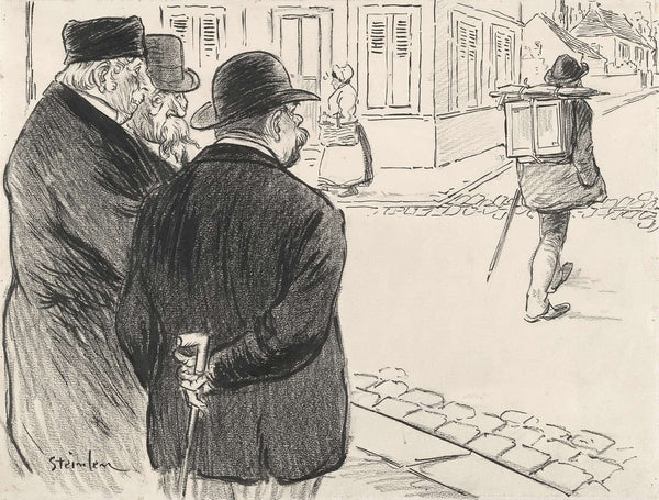 He Acts Like A Painter by Theophile Alexandre Steinlen