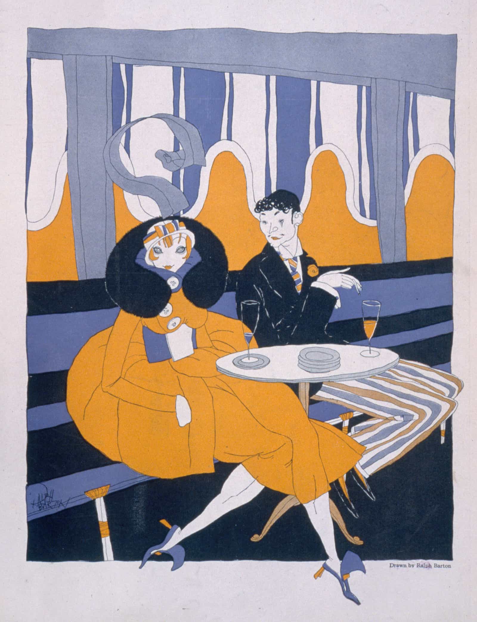 He I Propose Dinner She Materialist by Ralph Barton