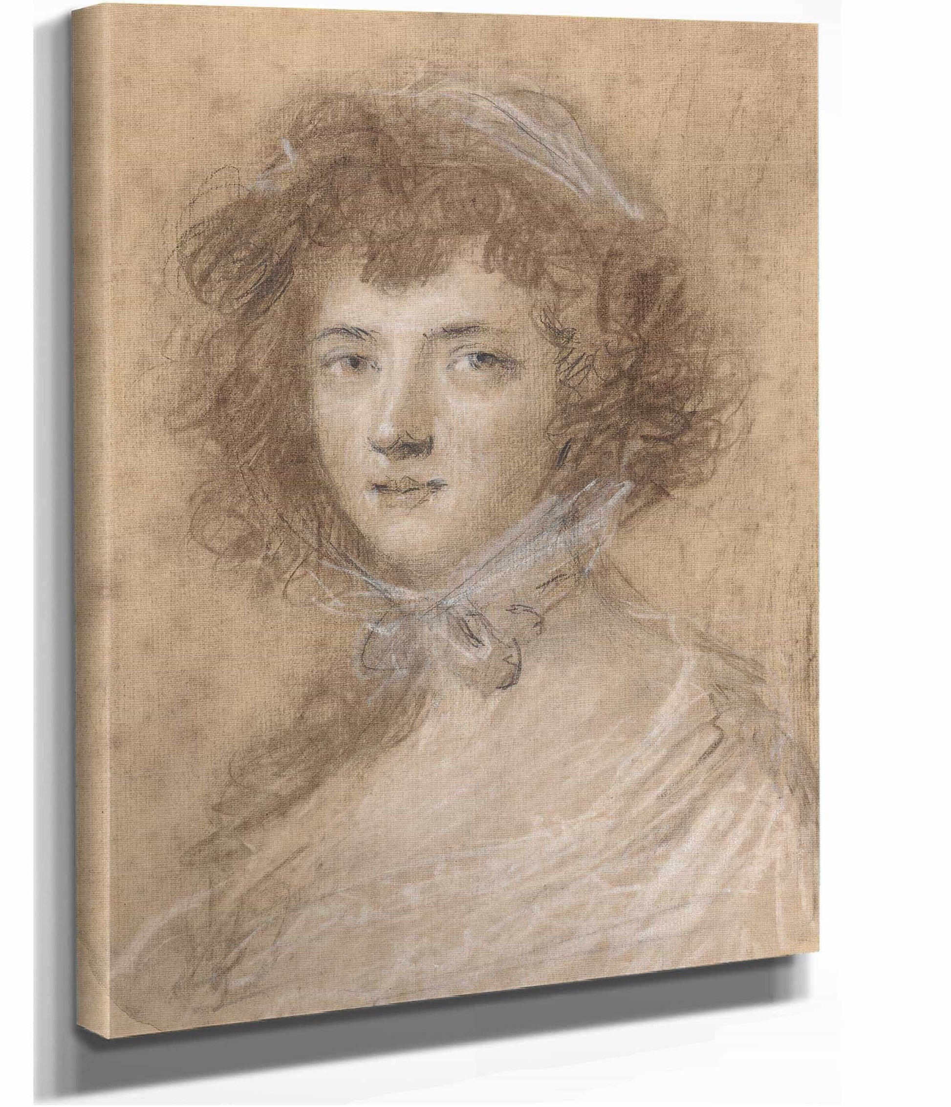 Head And Bust Of A Woman by Sir Joshua Reynolds