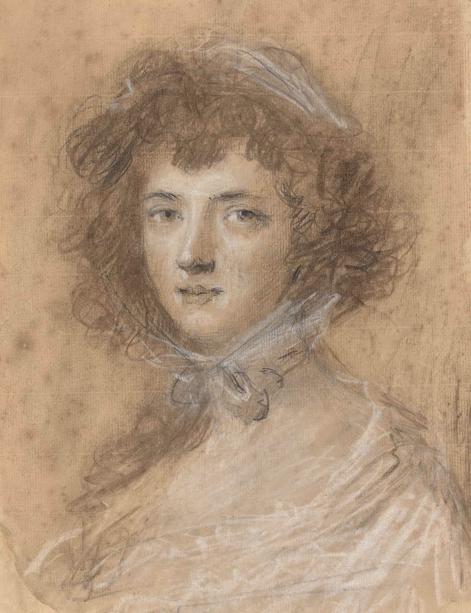 Head And Bust Of A Woman by Sir Joshua Reynolds
