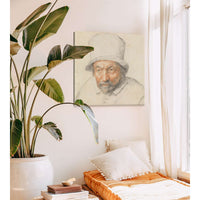 Head Of A Bearded Man In A Hat by Adriaen Van Ostade