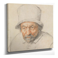 Head Of A Bearded Man In A Hat by Adriaen Van Ostade