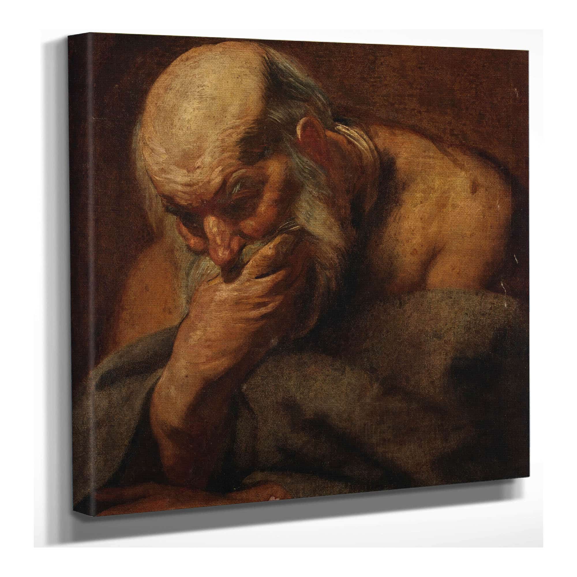 Head Of A Bearded Man Possibly An Apostle by Jacob Jordaens