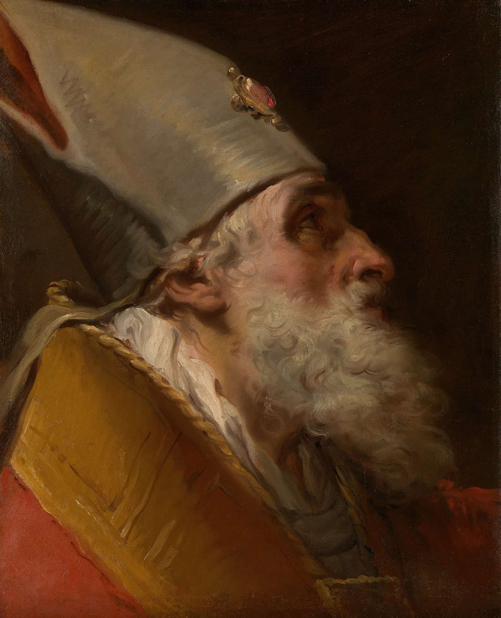 Head Of A Bishop by Gaetano Gandolfi