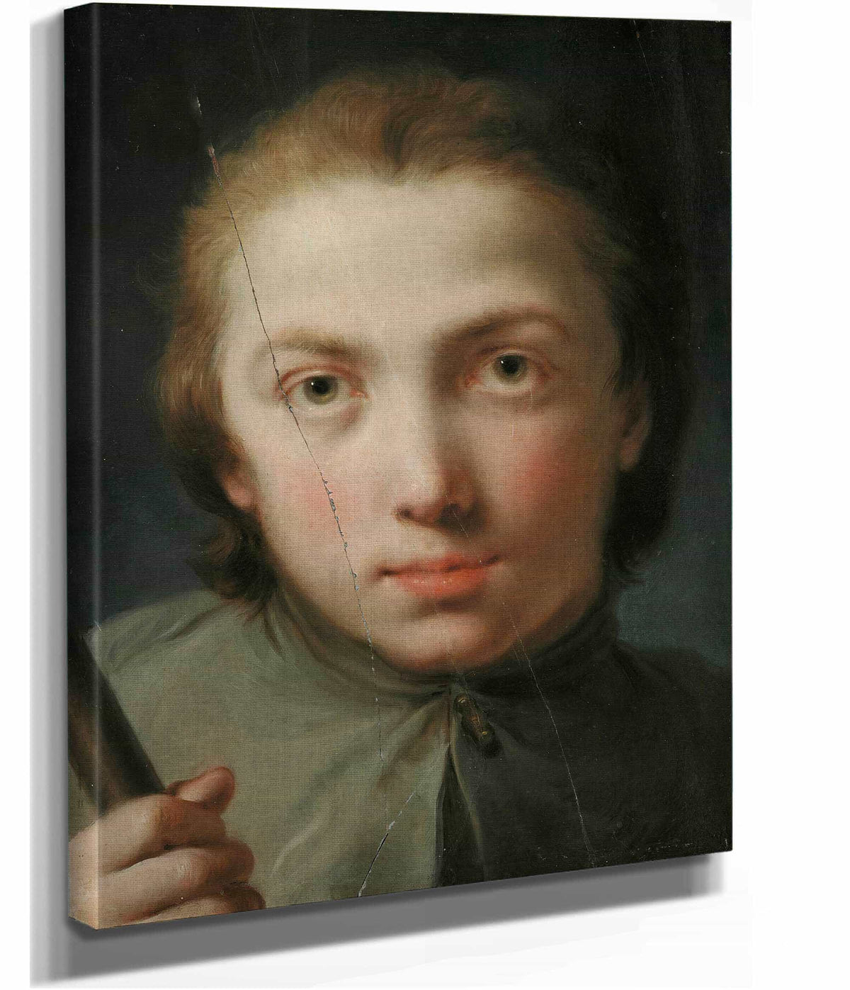Head Of A Boy Between And by Gaetano Gandolfi