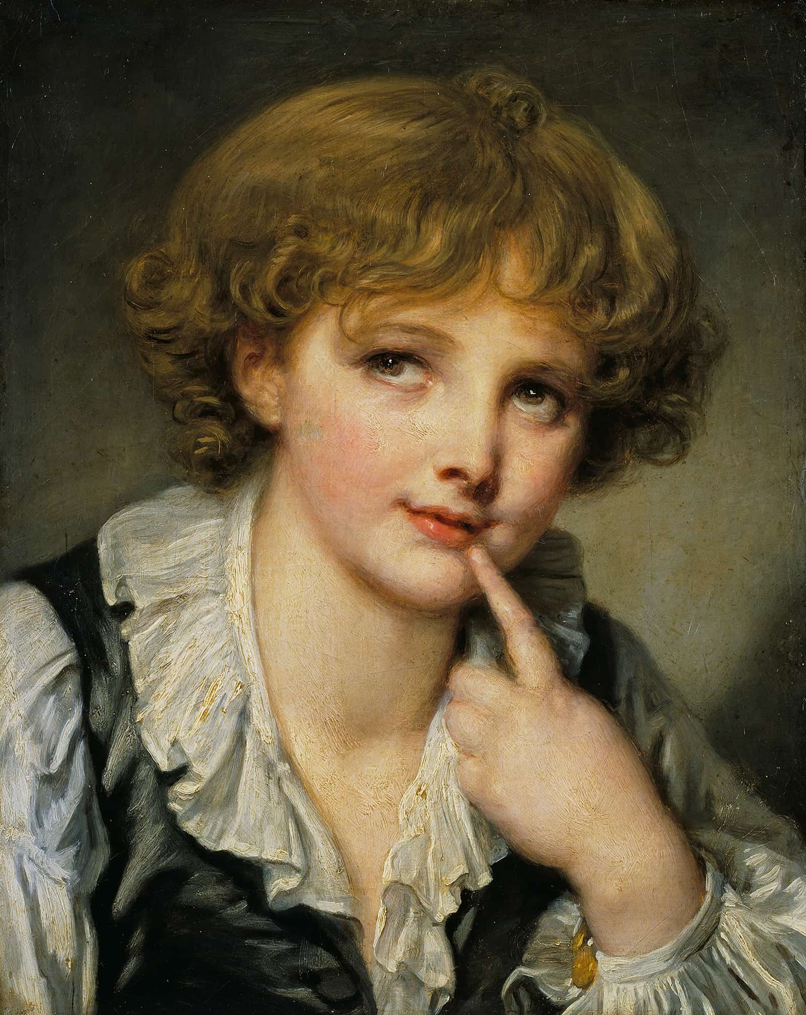 Head Of A Boy by Jean Baptiste Greuze