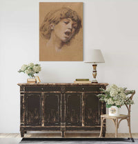 Head Of A Boy Singing Study For Music by Luc Olivier Merson